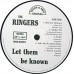 RINGERS Let Them Be Known (Break-A-Way BREAK 001) Germany 2001 LP of 60s recordings (Beat, Garage Rock)